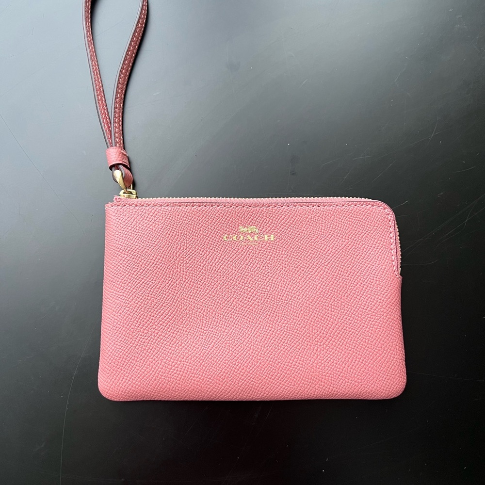 Pink Coach Wristlet